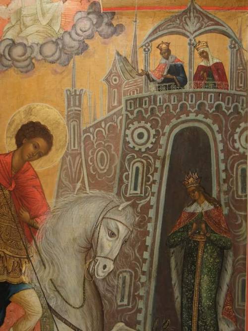 cappellapaolina:Horse of St. George the Victorious. Fragments of icons