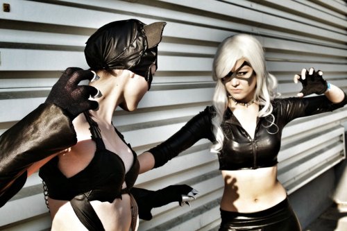 hotcosplaychicks: Catwoman vs Black Cat 1 by Titsume