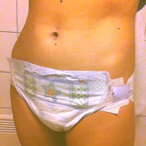 myabdllife: Underneath my pants there’s a diaper