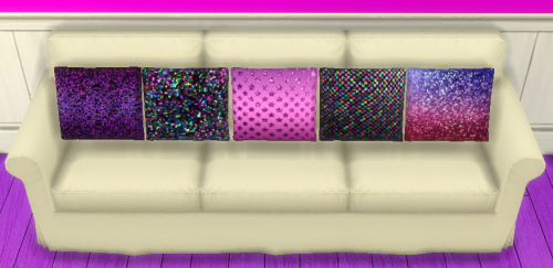 Glitter PillowsMOAR PILLOWS! Set of 25- Mesh created by Shino @TSR. All cataloged together with thum