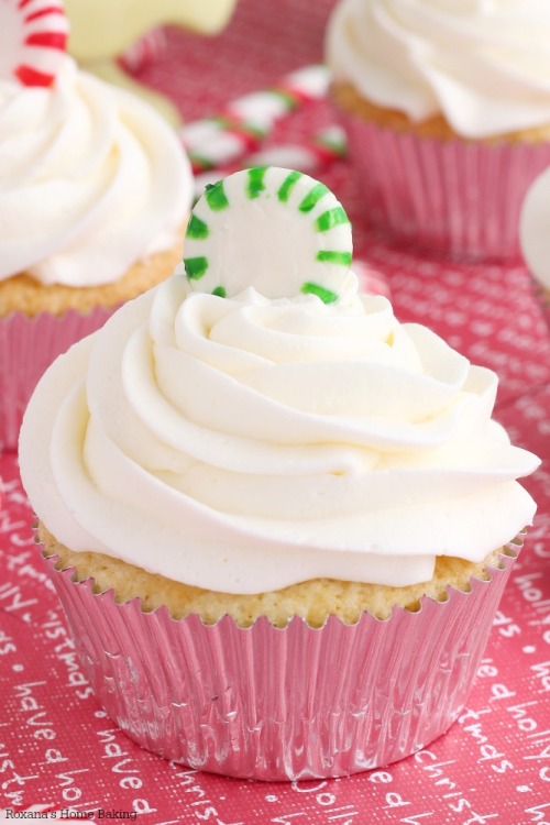 recipehouse: (via Double peppermint cupcakes recipe)