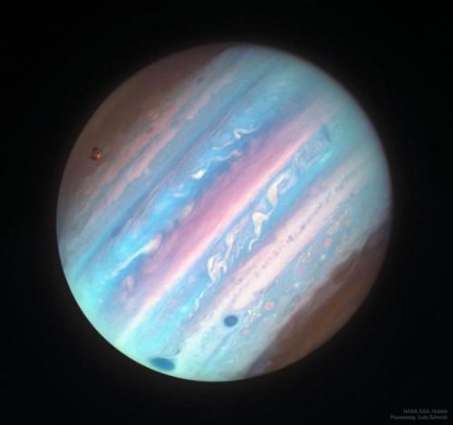 “Jupiter In Ultraviolet From Hubble” Image Credit: NASA, ESA, Hubble; Processing & License: Judy