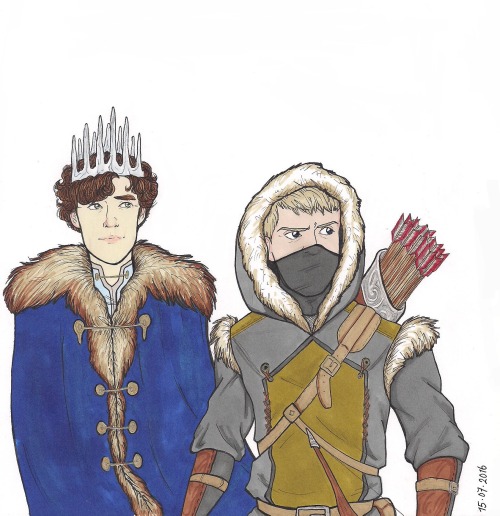 acepilotpoe:more of @thetwelfthpanda‘s ice prince sherlock and archer john!! i had so much fun desig