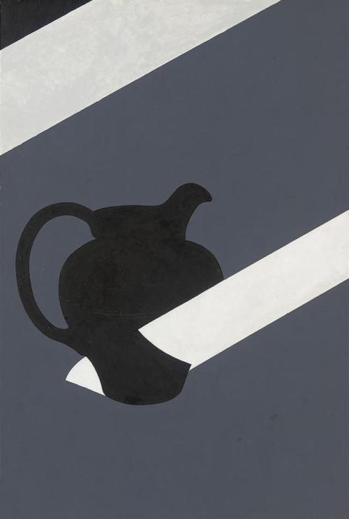 thunderstruck9: Patrick Caulfield (British, 1936-2005), Black Jug, 1989. Acrylic on board, 77.5 x 52