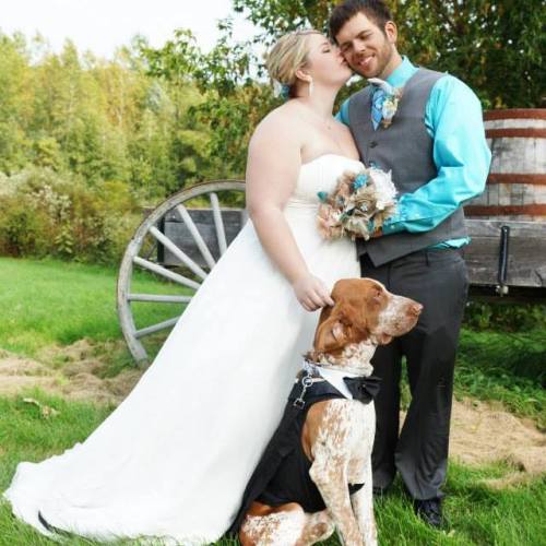 Oh jeez my wedding was the best it’s wonderful when your dog and dad walks you down the isle and you