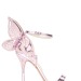 blushingenue:SOPHIA WEBSTER Chiara Embroidered Butterfly Sandals, Nude In Pink.