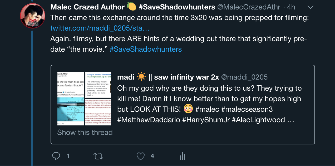 Malec Crazed Author The Pragmatic Pollyanna Thread Malec Crazed Author The Pragmatic Pollyanna Thread
