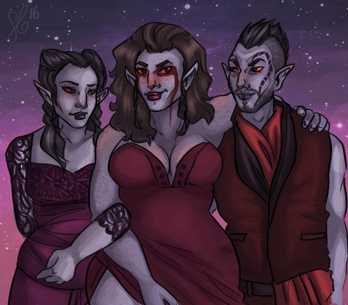 ain’t no party like a fancy dunmer party(modern au, maybe?)