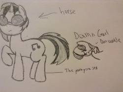 askpoorlydrawnpony:  Skoon’s love for Vinyl Scratch’s ankle illustrated in an artistic form.  XD!! Pffft.