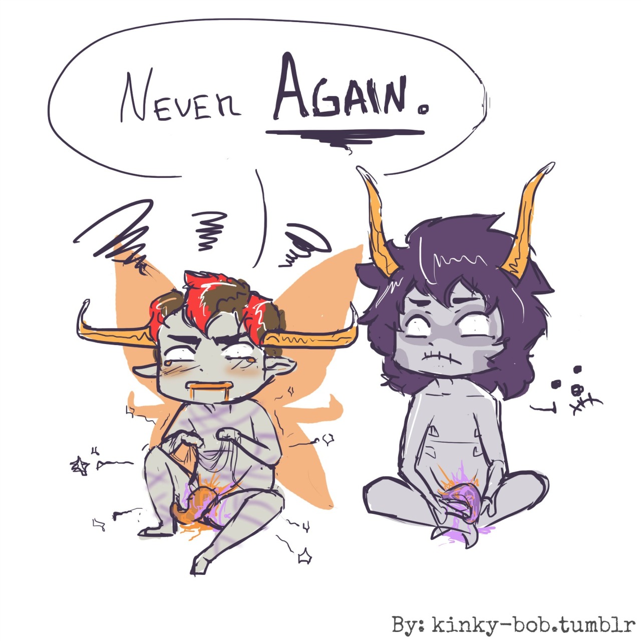 kinky-bob:  Sorry Kurloz…..Rufioh is not into that  8/