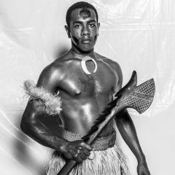   Fijian man, photographed at the Festival