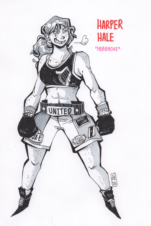 getdestroyed-staydestroyed: So I have two women’s sports story ideas that I have in my mind to do eventually. One is a Dodge-ball idea that I posted art of FOREVER ago on here. The other is this boxing story idea almost modeled in the same spirit as