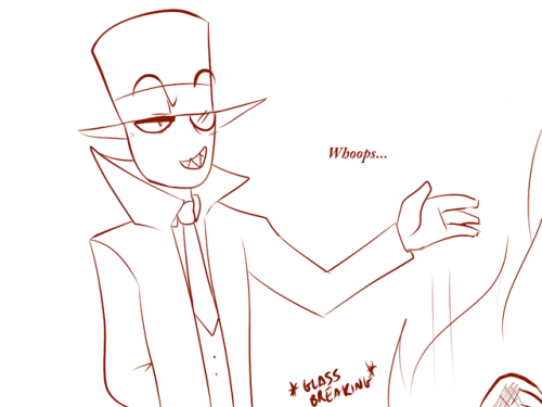 damo-draws:  damo-draws:Don’t be around Black Hat if you’re on fire. evening reblog!