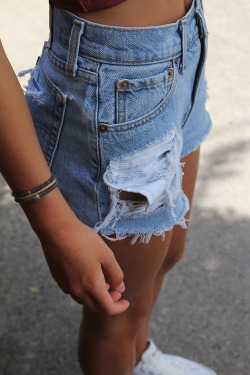 fashionmia1:  cool blue jeans shorts ~