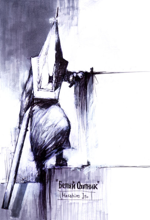gomakeawaffle:  Pyramid Head concept art by Masahiro Ito