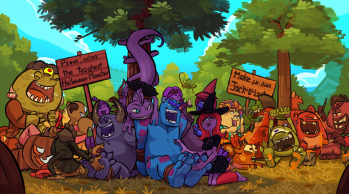 (Day Version)A fan art of a group tickling pic from Monster University. :phttp://www.furaffinity.net