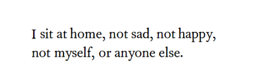 violentwavesofemotion:Mahmoud Darwish, from Almond Blossoms and Beyond; “I Sit At Home,”