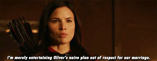 awe-licity:  Oliver and Nyssa, husband and wifeHAHAHAHAArrow 4x13 - Sins of the Father
