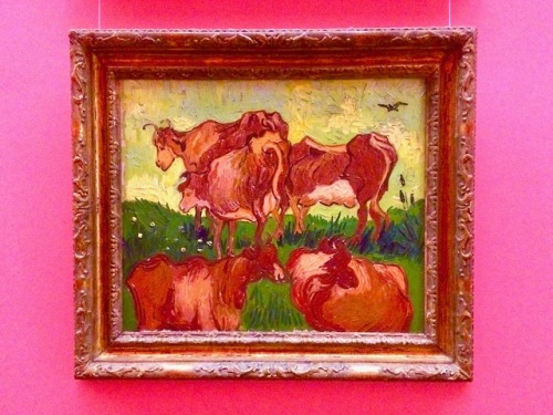 trulyvincent:art-nimals: Vincent van Gogh, The Cows, 1890, Lille Museum of Fine Arts  Ve