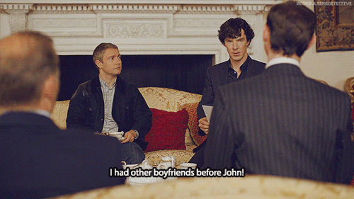 Legit Johnlock ScenesJohn is Sherlock’s first.