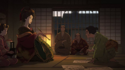 ca-tsuka:From 1st trailer of “Miss Hokusai” animated feature film directed by Keiichi Hara (Summer d