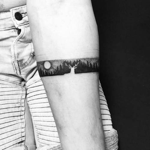 💚 landscape wrap around armband 💚 #tattoo#tattoos#tat#tatt#singlenee... |  TikTok