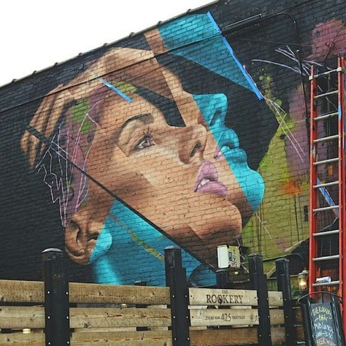 Work by @james_bullough in New York #JamesBullough #NewYork #NYC #graffiti #streetart #murals #art #