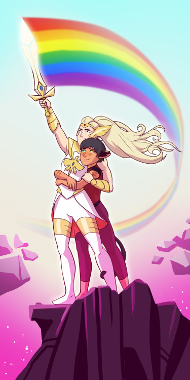 Flowerstomars:i Love That I Can Draw Pride-Themed She-Ra And It’s Totally Canon