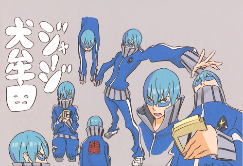 artbooksnat:  Kill la Kill (キルラキル) The colorful costume design model sheets from the school trip arc of Kill la Kill, illustrated by Sushio (すしお) for Sushio Club Love Love KLKL (Mandarake), featuring a little tribute to the movie Akira