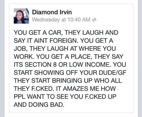 flyandfamousblackgirls:mystiquemonique:TOO REALexactlyThats why u dont tell them shit. 