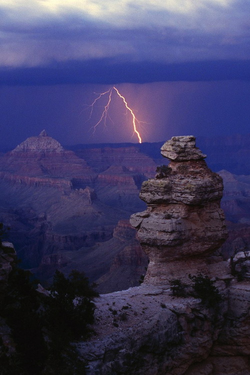 newlifeplease:  storm in the Grand Canyon 