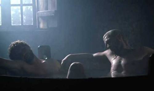 icpe:Two bros chilling in a hot tub five feet apart cuz they’re not gay ♪ ♫ ♬{ Best of - Witcher TV 