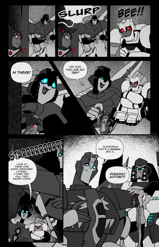 Runaway Autobots Part 1Prime Has Taken Control Over Sumdac Tower. Sari And Bumblebee Escape To Fend For