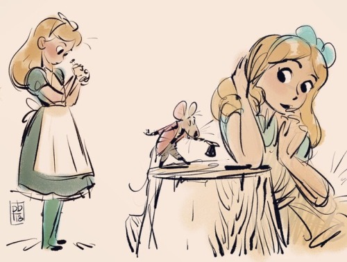 pbcbstudios:Some studies from costumed figure drawing the other night - Alice in Wonderland theme