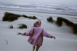 hellanne:  by Lauren Withrow &amp; mariahuseby  I rather enjoy grey, stormy days on the beach. Any day on the beach is a good day.