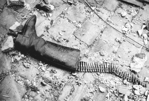 garconniere:  Lee Miller, Untitled (Saint-Malo Boot) 1944  