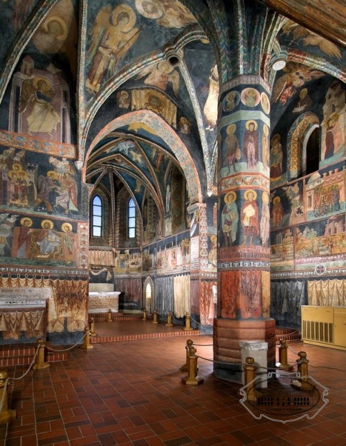 The Holy Trinity Chapel at Lublin Castle, XV century. Lublin, Poland. The Chapel was build in second