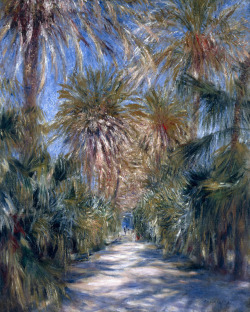 huariqueje: The Jardin d’Essai, Algiers - pierre Auguste Renoir 1881   