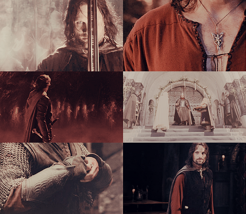 taurielsilvan:gif/graphic tag game: favourite male lotr character + favourite colour | tagged by the