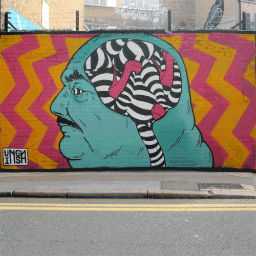 hypebeast:  c’est la vie’ (detail) INSA - “Gif-iti” 