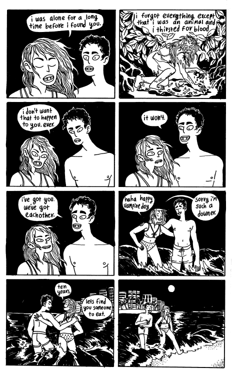 fattyatomicmutant:madelinehmcgrane:Vampire Beach 2a quick comic about beach vampires, werewolves, fr