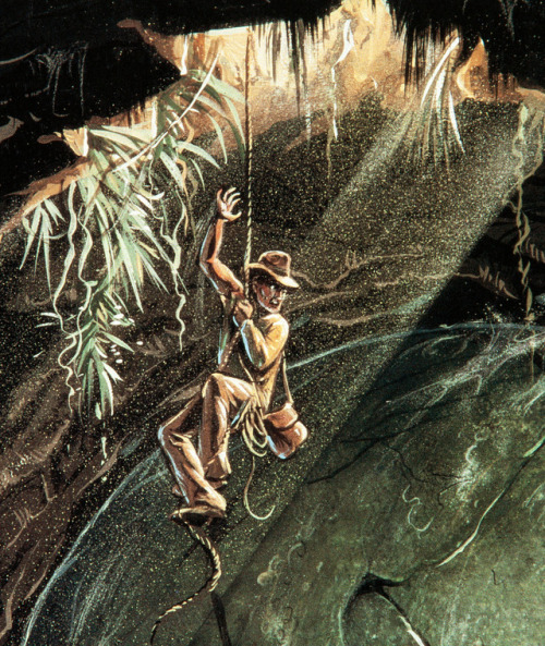 Concept art by Disney Imagineer Chuck Ballen for the Indiana Jones ride, Temple of the Forbidden Eye