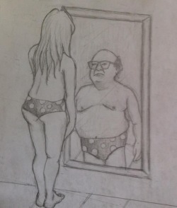 nowacking:  mysqace:  theres a devito in all of us   When will my reflection show who I am inside?