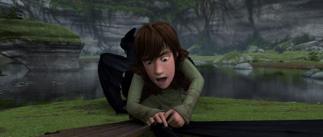 I just adore this scene. It’s so… prophetic. I mean, even after creating an artificial tailfin for Toothless, Hiccup wasn’t thinking about riding him. Yet, as soon as the thing is in place, the dragon spreads his wings in that slow, freaking amazing...