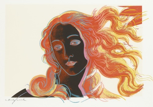 hildegardavon: Andy Warhol  (Andrew Warhola), 1928-1987 [Venus] Details of Renaissance painting