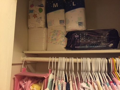 aballycakes:  My name is Ally and I may or may not have a diaper hoarding problem… (ps I’m also ordering dry 24/7s this week) >.> 