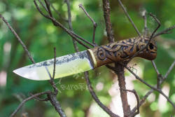 coolkenack:  Knife from Kharkivforge on etsy.com