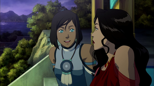owldee:  swan2swan:  sherbeeee:  i always get really intense korrasami feelings late at night and i have no idea why but IT’S LIKE WHEN I IMAGINE ASAMI AND KORRA AS A BATTLE COUPLE KICKING ASS AND TAKING NAMES DRIVING AROUND TOWN IN CARS AND MOPEDS