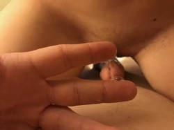 sexycouple2913:  Last week, we went on vacation down to Disney. While we were in our hotel room one evening, we decided to sext one of the couples we have fun with. Made sure to send them pics of me stretching A’s sexy pussy and asshole out 😉😈
