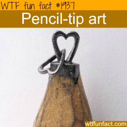 wtf-fun-factss:  Pencil-tip Art - WTF fun